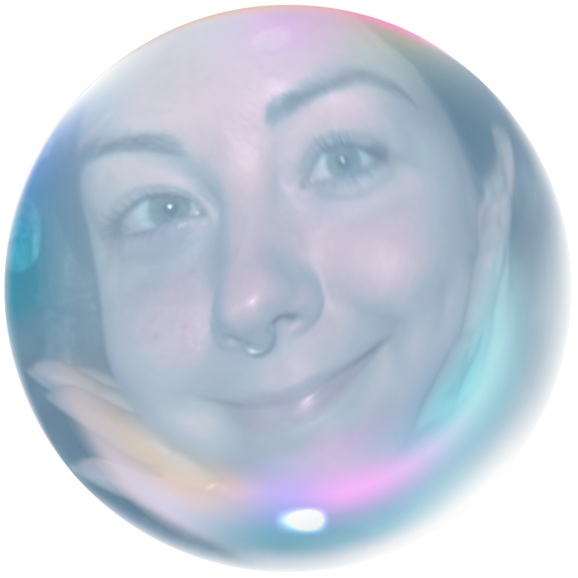 maddy as a bubble
